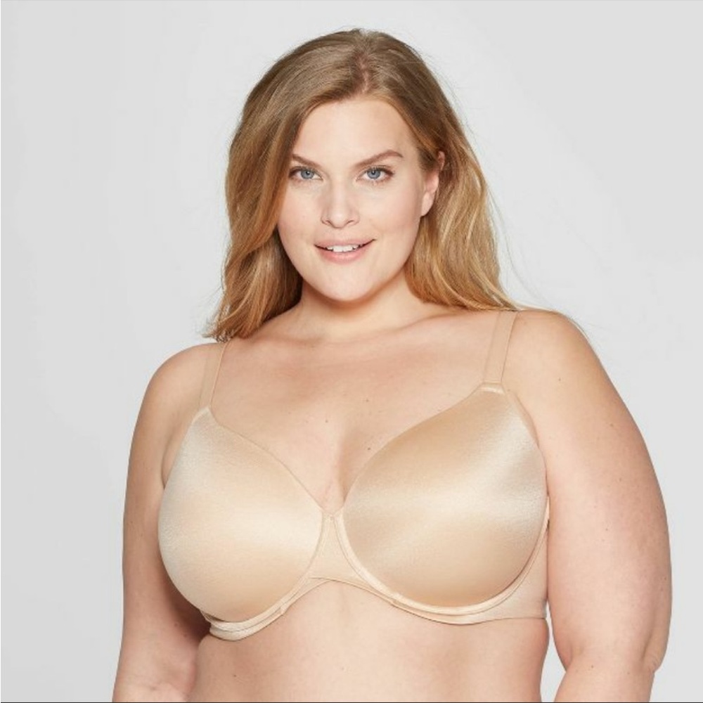 NWT Auden BEIGE T-SHIRT FULL COVERAGE BRA